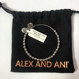 NWT Alex and Ani Euphrates Silver Bracelet